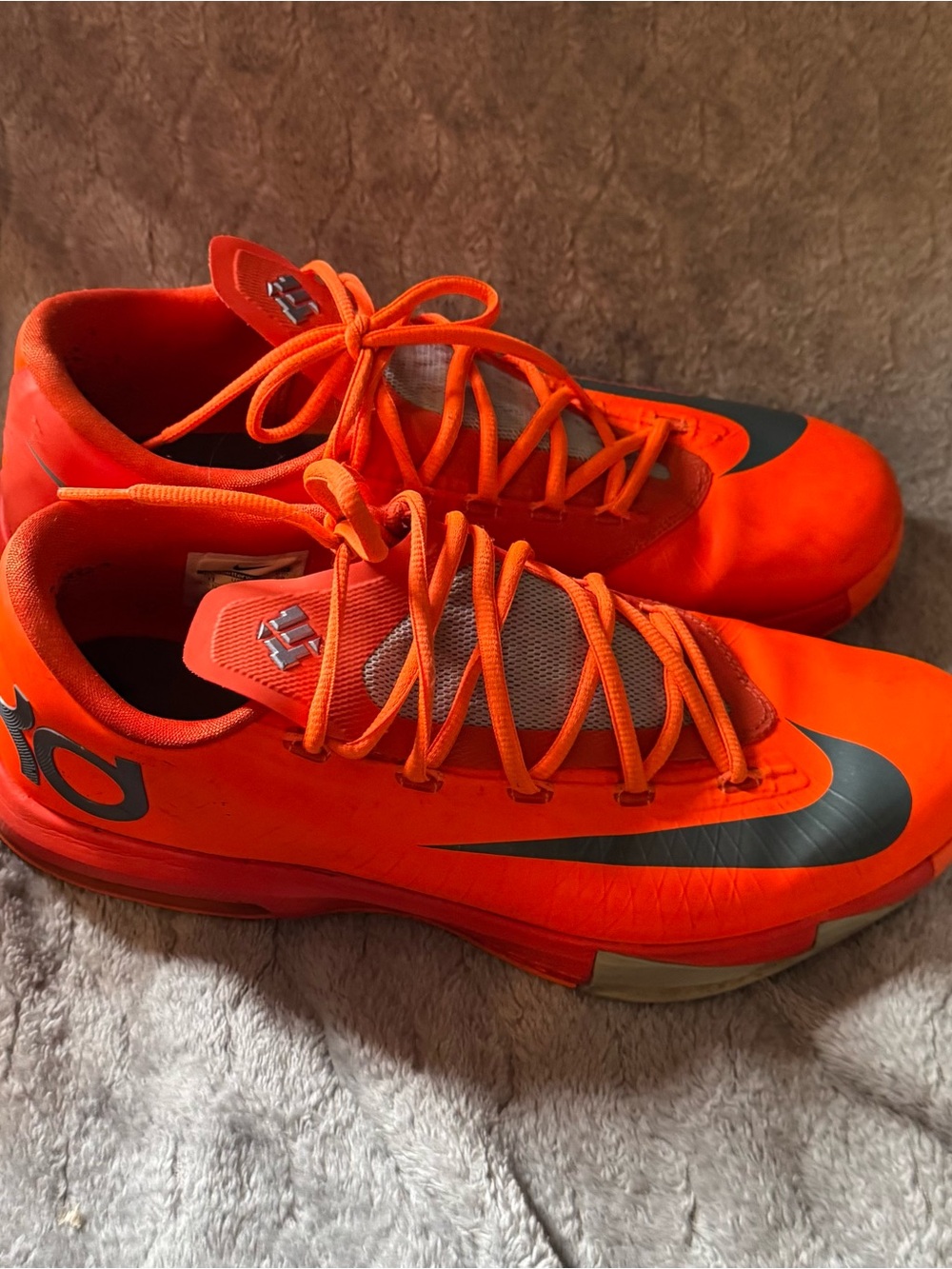 Nike KD 6 NYC 66 Men’s Size 11 Total Orange 599424-800 Kevin Durant Shoes